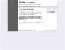 Tablet Screenshot of haikuhut.com