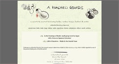 Desktop Screenshot of ahundredgourds.haikuhut.com