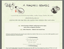 Tablet Screenshot of ahundredgourds.haikuhut.com